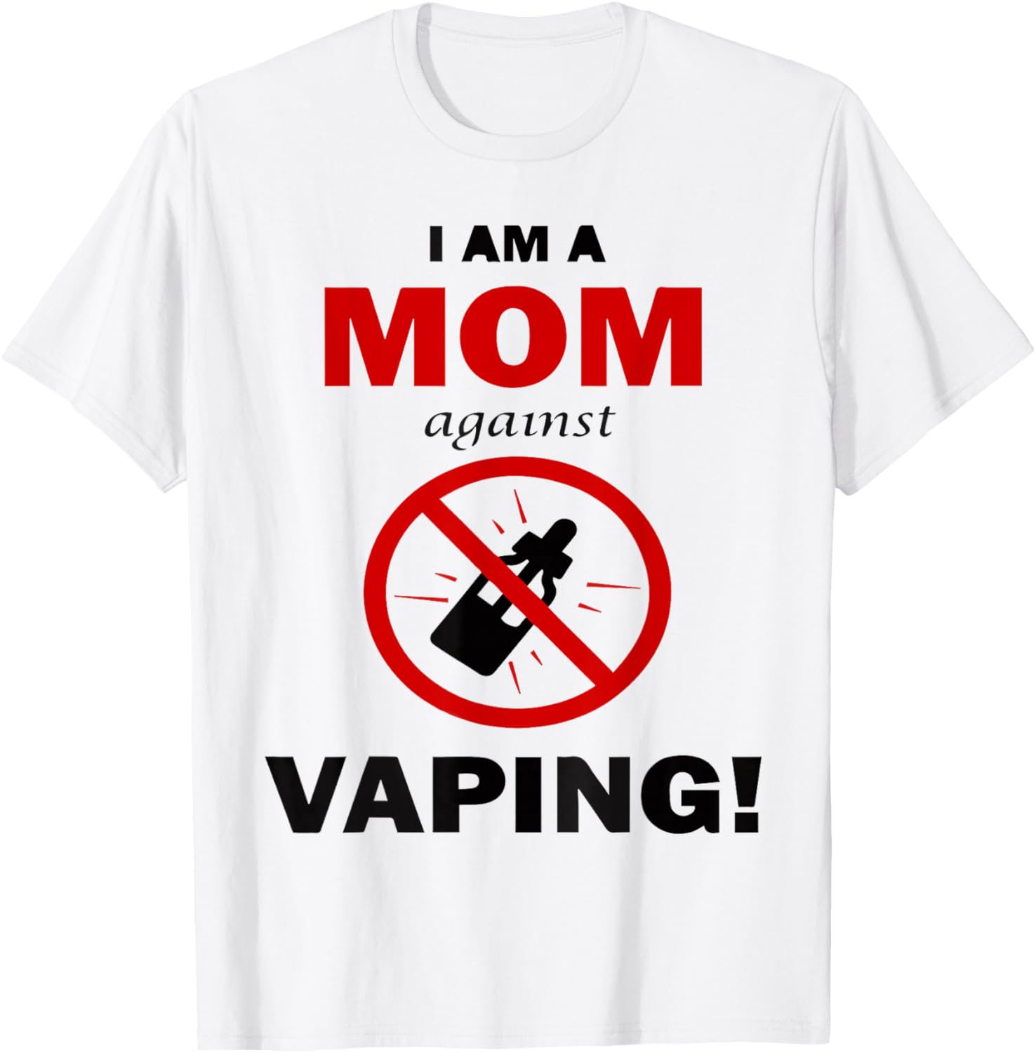 Vaping Shop - Koszulka damska z grafiką: Mama przeciw