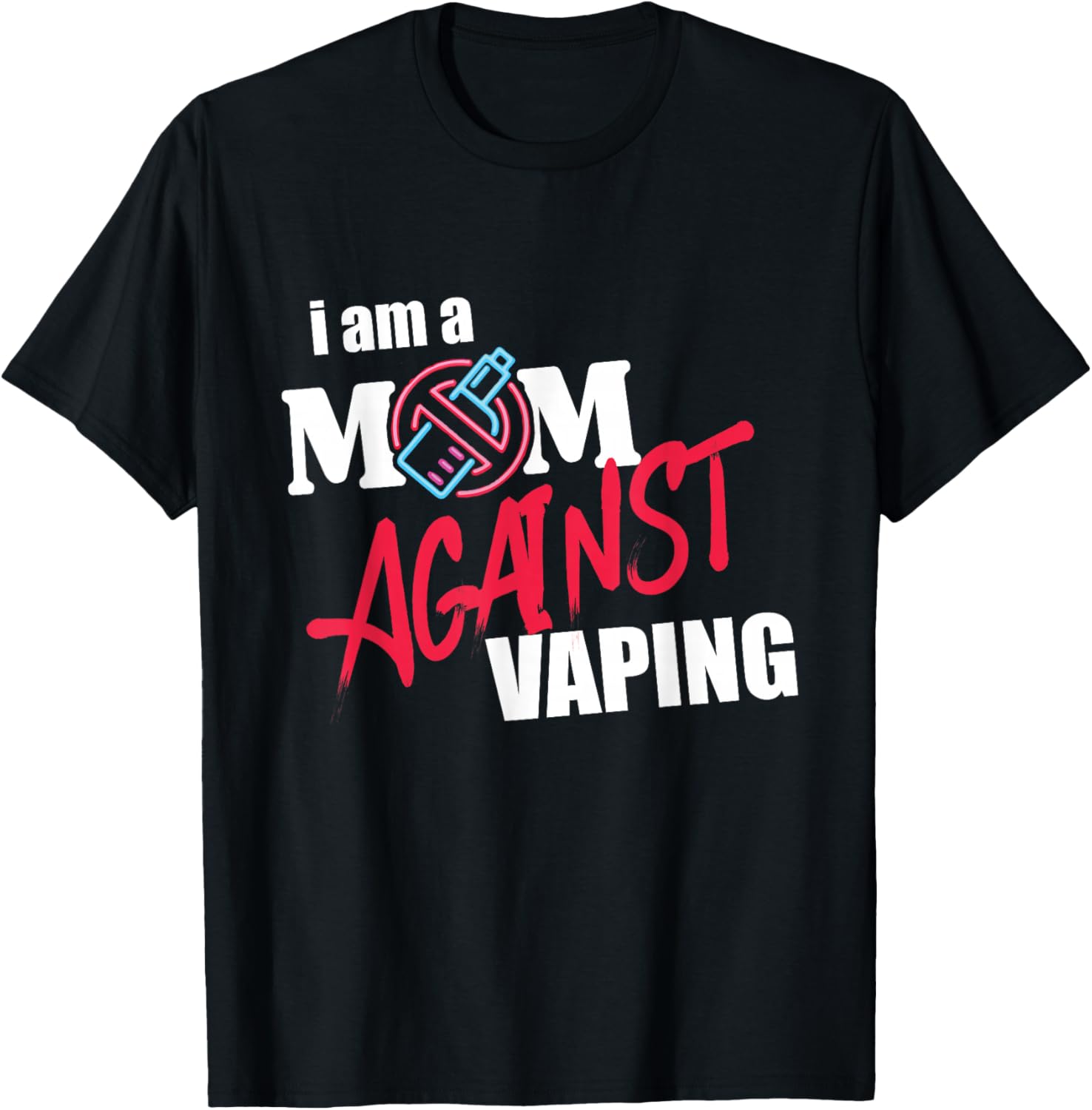 Vaping Shop - Koszulka z grafiką: Mama przeciw wapingu,