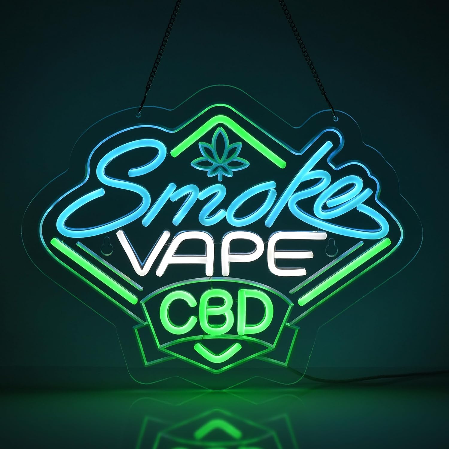 Vaping Shop - Neonowy szyld sklepu z tytoniem i