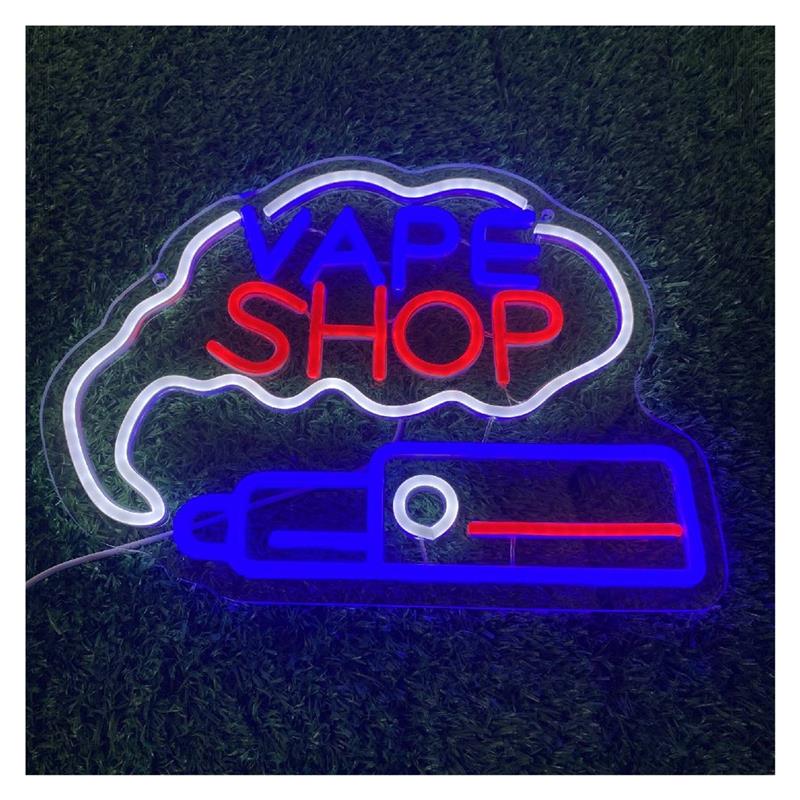 Vaping Shop - Neonowy szyld LED USB z możliwością