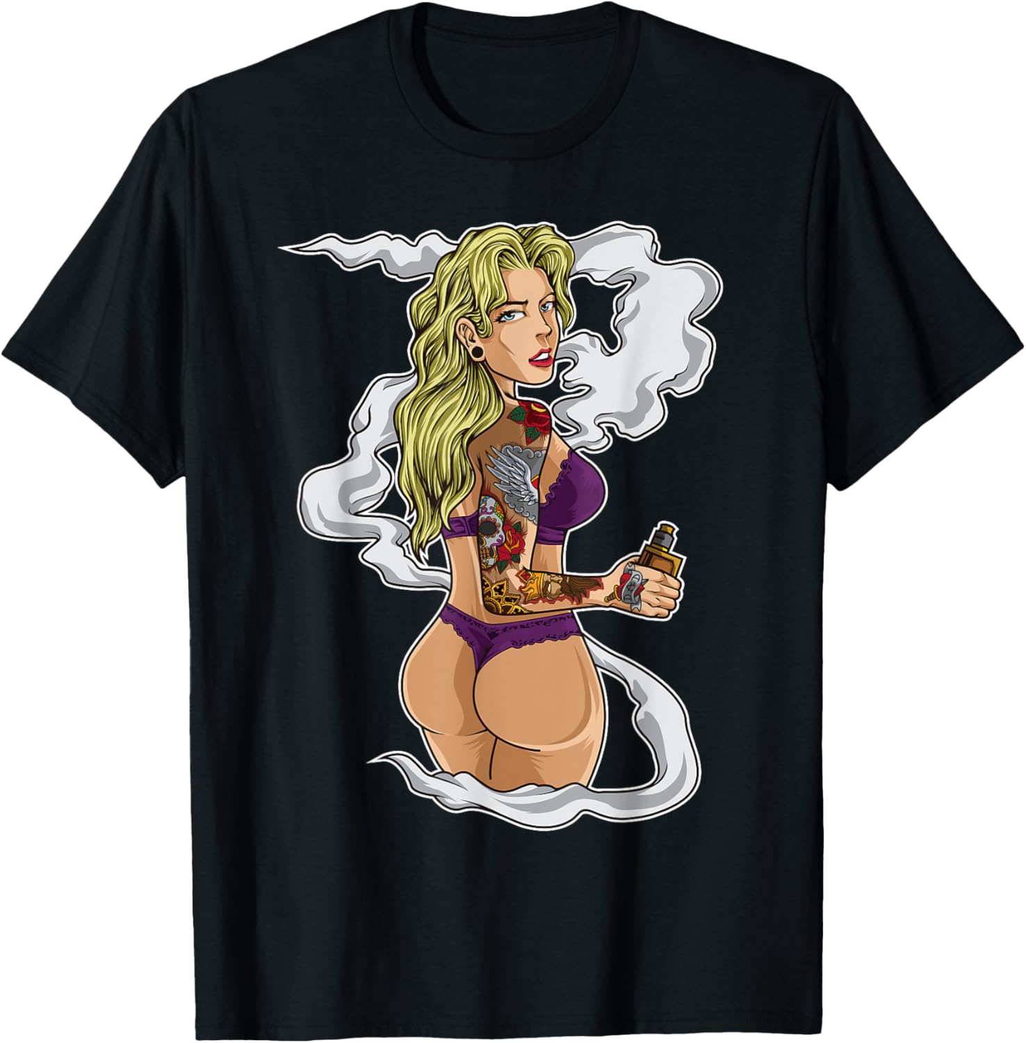 Koszulka z grafiką tatuażowane – Vaping Shop recenzja i cena