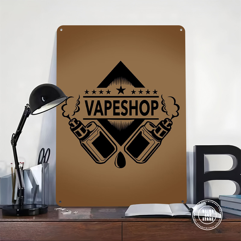 Plakaty z logo sklepu z vape,  – Vaping Shop recenzja i cena