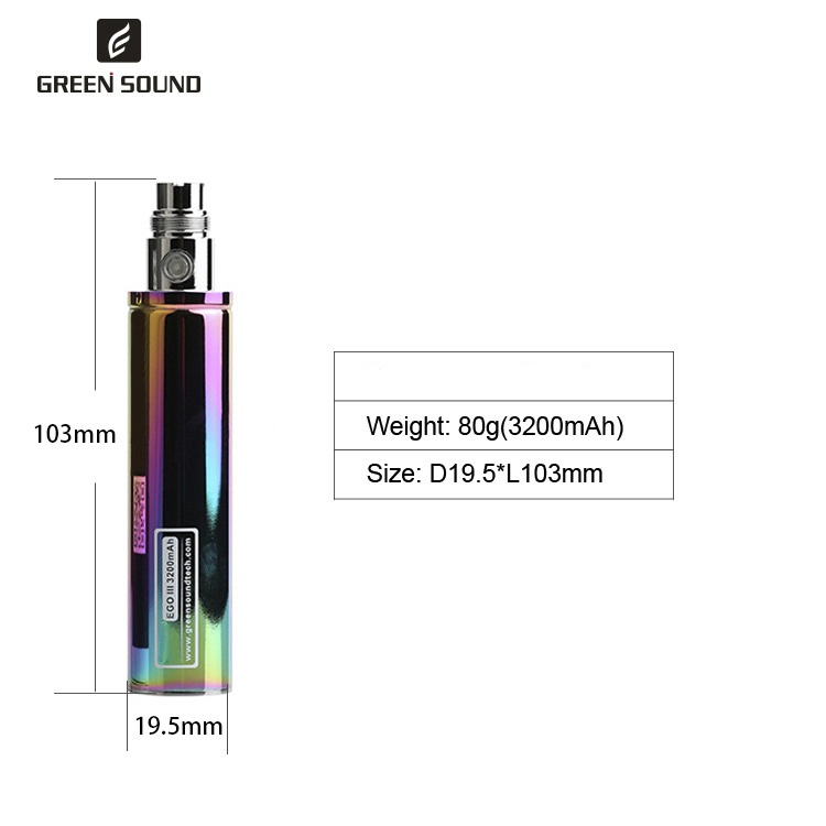 Bateria GS Ego 3 III 3200mAh d – Accessories For Vaping recenzja i cena