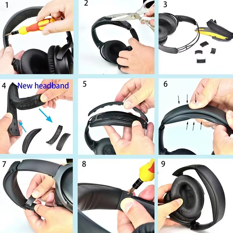 Zdejmowana opaska na głowę do  – Bose Headphone Qc45 recenzja i cena